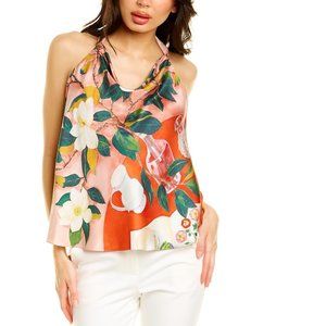 Oscar de la Renta Tablescape Placement Silk Top